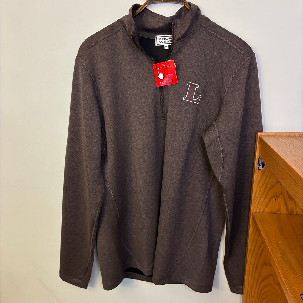 Know Wear Lamar University L Quarter Zip Pullover XL Brown Athletic